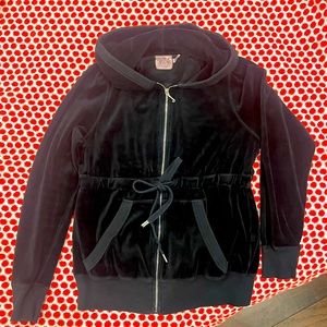 Juicy Couture Velour Hoodie jacket black XL